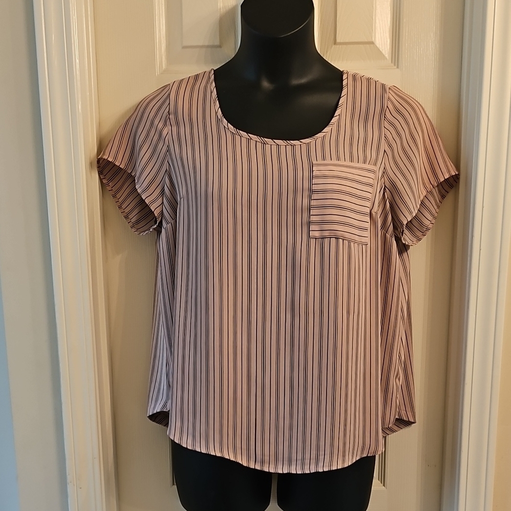 Pink Torrid Size 00 Boxy Blouse